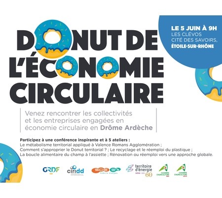 Donut de l\'économie circulaire en Drome-Ardèche