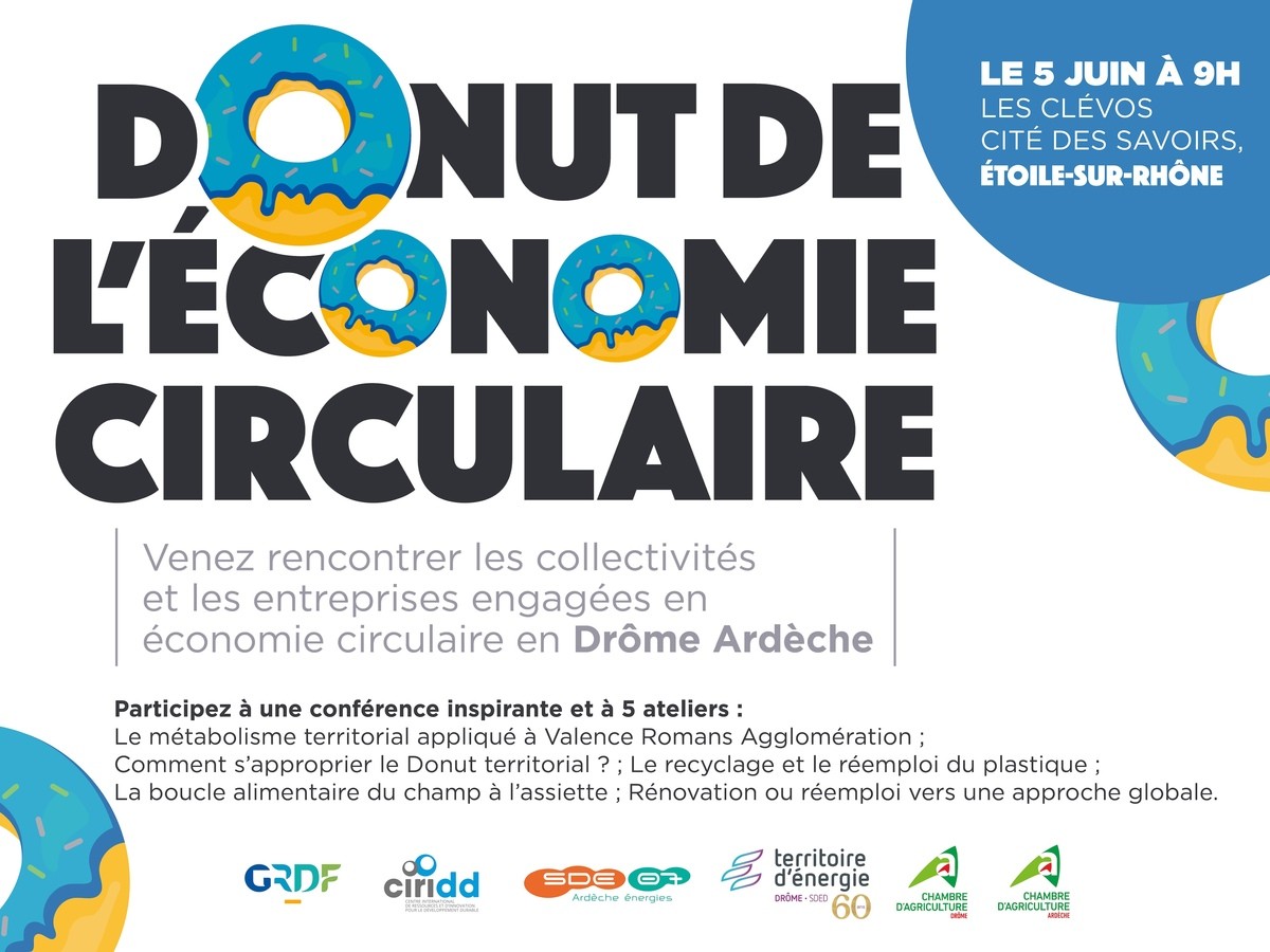 Donut de l'économie circulaire en Drome-Ardèche